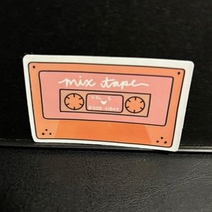 CASSETTE MIX TAPE STICKER